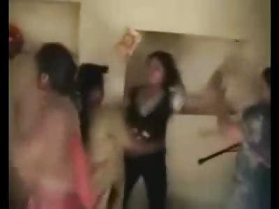 The Whole Family!! Husband and his Mistress get their ass Kicked by the Wife and her ENTIRE Family watch Full Video as the Table comes Out)