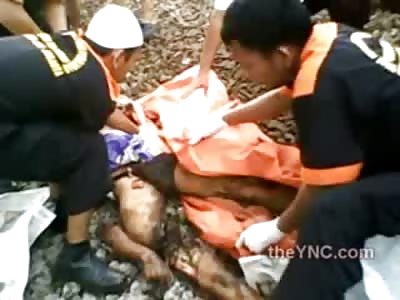 Horrible Train Aftermath Carnage of a Fatal Accident