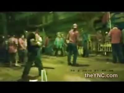 Protester shot in the head and killed during riot