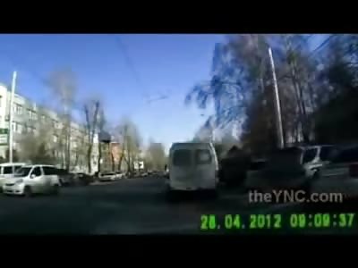 Poor Granny Hit While Crossing the Street