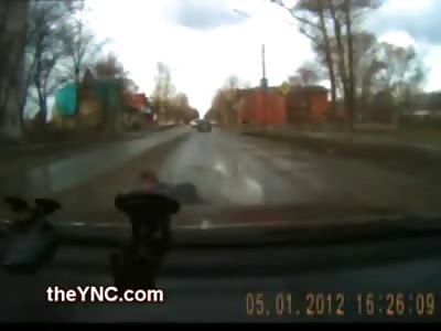 REALLY BAD DAY: Suicidal Man Jumps in Front of Car ... Ends up Getting Beat Down by Pissed of Driver 