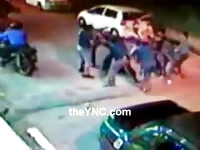 Now THIS is why you Dont  start a Fight when your Outnumbered (Beaten with Chairs and Bats)