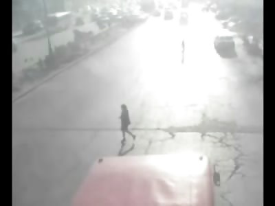 Clueless Woman Run over.....Twice