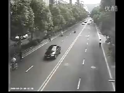 Dazed and Confused Man carrying his Groceries Home STOPS in Traffic???