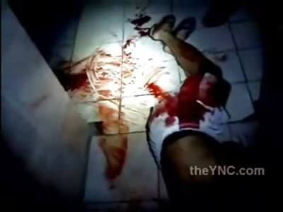 Man Curled up in a Ball Dying after Being Attacked