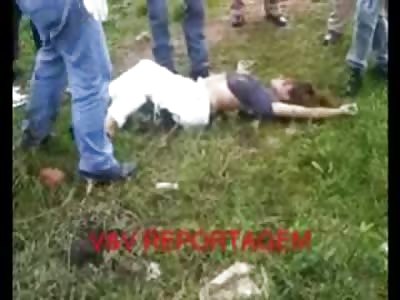 Pretty Female Beaten to Death still Stiff is Laid to Rest