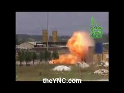 Foot Patrol walk up to VBIED planted on Motorcycle and get the Heat (Slow Motion)