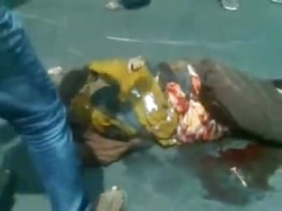 Pretty Girl Twisted in Death stares out into the Sky