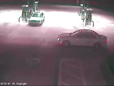 COMPLETE SHOCK: Man Sets Woman on Fire at Gas Station
