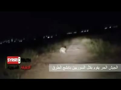 Target Practice...Civilian Executed while Walking Away