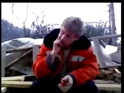 Moronic Kid Pulls Tooth out with Pliers