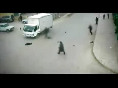 Excited Kid Runs Directly into a Traffic