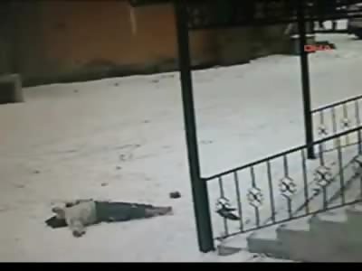 Woman Can't Take it Anymore....Jumps off Building and Crowd Gawks