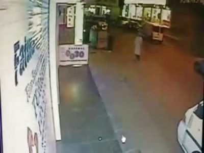 Man Blasted by Car is Thrown into Stairwell...