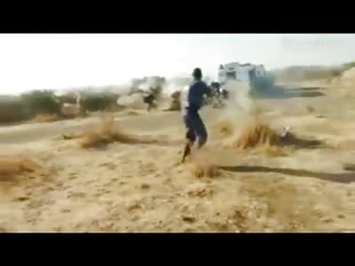 Fuc*in Hell.....Police MOW Down Protesters in South Africa almost Killing each other in the Process...