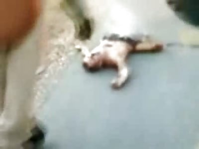 Crushed and Dying Man is Pulled from under a Burning Tractor Trailer