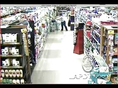 Fat Woman Robs a Disabled Woman in the Grocery Store 