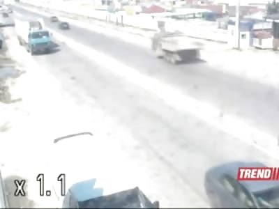 Fat Oblivious Girl Talking on her Cell Phone has Her Last Conversation