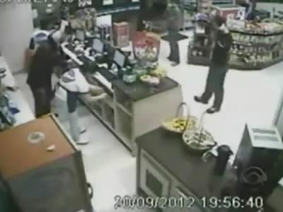 Thief Shot and Killed by Sneaky Security Guard 