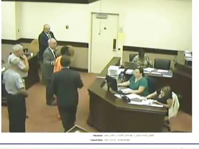 Inmate Sucker Punches Court Appointed Defense Lawyer Nearly Killing the Old Man