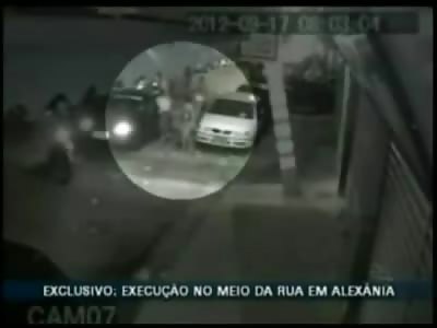 Man in White T-Shirt is Shot to Death with Multiple Bullets outside of his Car