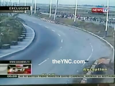 Double Riding Bikers Run it Directly into a Brick Wall