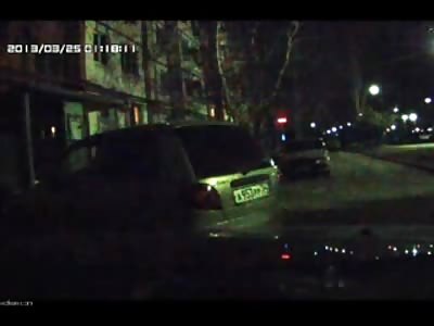 Suicide Caught on CCTV...Brutal Thud When he Hits the Ground