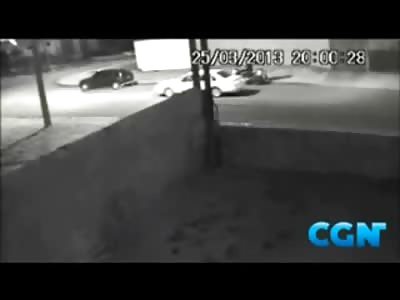 Cop and Bandit Kill Each other in Shootout, Bandit dies trying to get Back on his Motorcycle to Drive Off