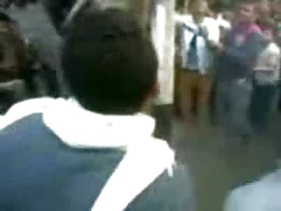 Just a Man Burned to Death then Hanged from a Street Pole 