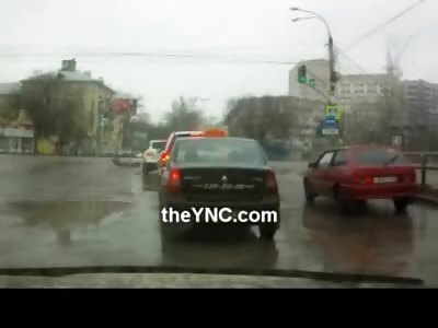 BAD LUCK: Girl Struck Down by .......... A Runaway Tire