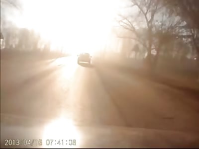 Suicide or Stupidity? Stops in the Middle of Tracks and Gets Ran over by Train