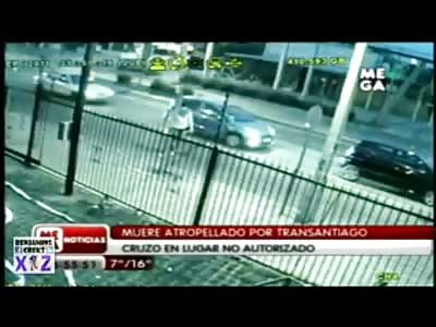 Kid in a Hurry has his Life Fatally Ended by a Bus