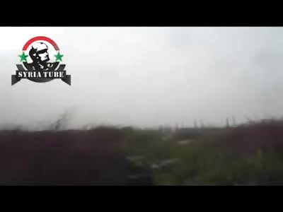 Head Blown Off in Slow Motion, Syrian Man ripped to Shreds by Mortar Round