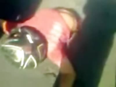 PRECISION: Man Cut Perfectly in Half by Truck in Accident