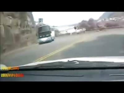Passenger Bus Horrifically Falls off Cliff Ending Everyone Day