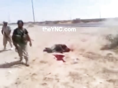 Man pumped Full of Lead in Final Seconds of Execution in the Field of Battle