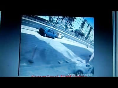 A Dogs Revenge..Boy running from Dog is hit and Killed by a Bus as Dog Watches