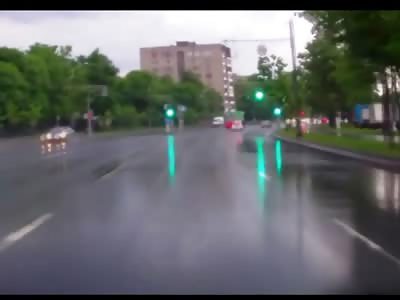 Suicide or Insurance Scam? Girl Tries to Jump in Front of Car