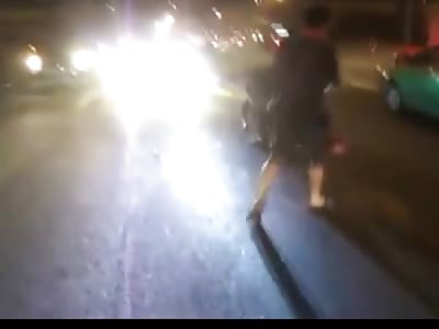 GRUESOME: Three Men Drag the Stringy Remains of Victim from Horrific Accident