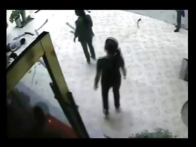 Amazing Video of a Man falling from the Fifth Floor and then Walking Away