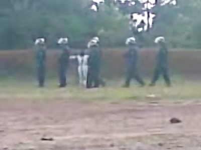 New Execution by Firing Squad from Inches Away 