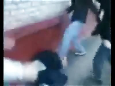 Group of Teenagers Beat Defenseless Kid Down and Rob Him (USER UPLOADED VIDEO)