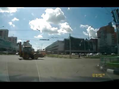 BAM: Two People on a Motorcycle are Run a Red light and are Fucked up in Seconds