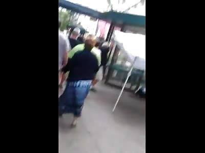 Black Girl with No Panties gets in a Street Fight (User Upload)