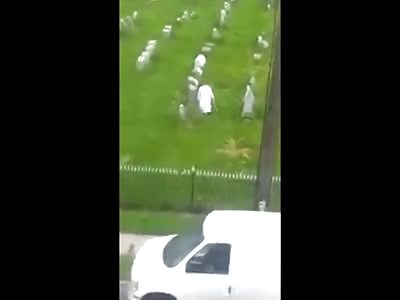 BIZARRE: Guys Film the Absolute Most Creepy Girl Ever Wandering through a Cemetary