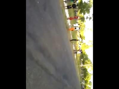 Boy watching a Bike Drag Race ends up an Unlikely Victim