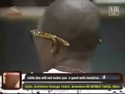 Black Guy Slaps the Shit out of Tiny Woman but not Before Grabbing a Handful of Titty