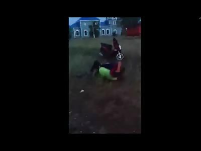 Man Falls Victim to his Opponents Boot **Snor**Snor**