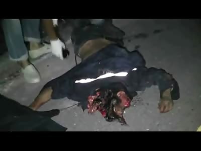 Head Dragged on Concrete looks like This