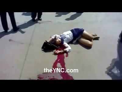 Schoolgirl in Uniform Killed in Accident with her Mother